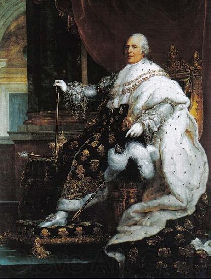 Francois Pascal Simon Gerard Portrait of Louis XVIII Spain oil painting art
